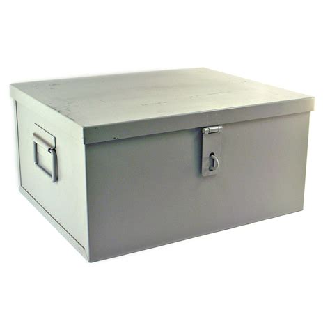 metal storage boxes ebay|metal utility box with lid.